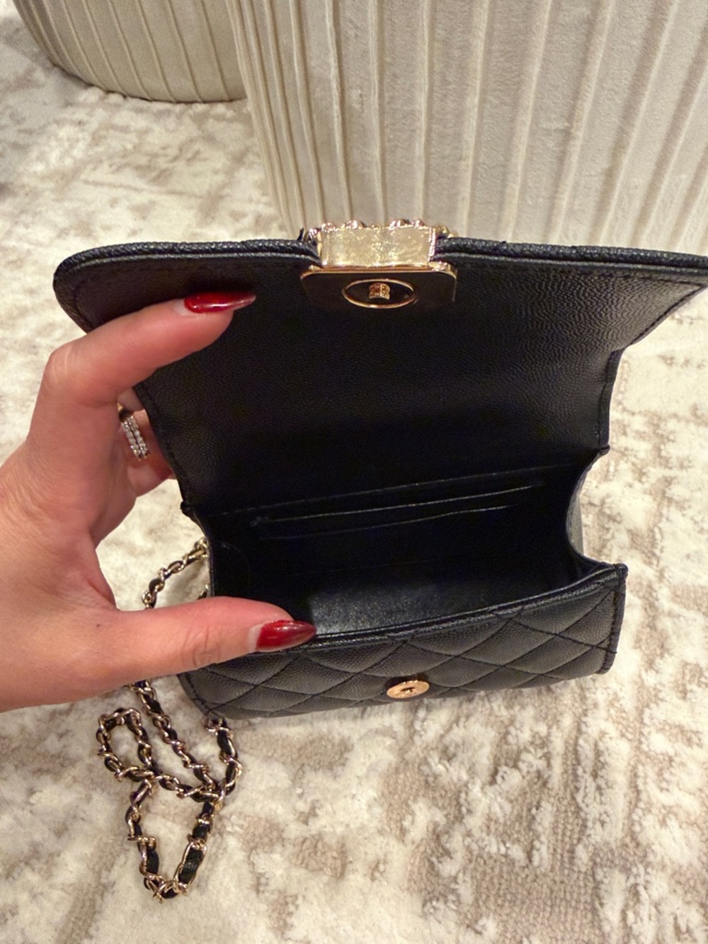 Chanel Makeup Bag Mini Black (6” x 5”) - Picture 4 of 4